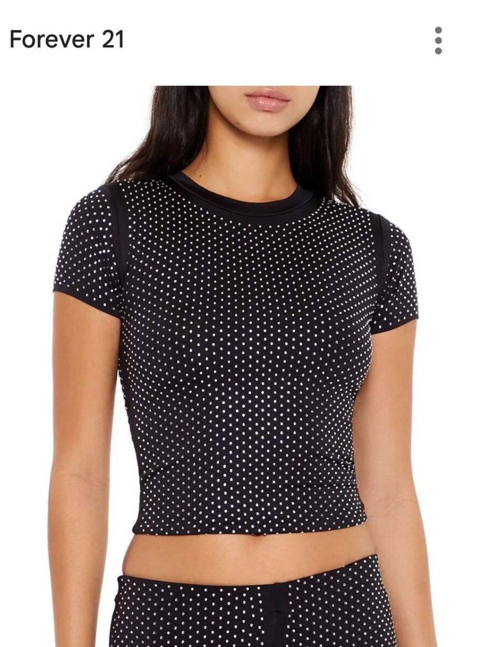 Forever 21 Sculpt Rhinestone Tee